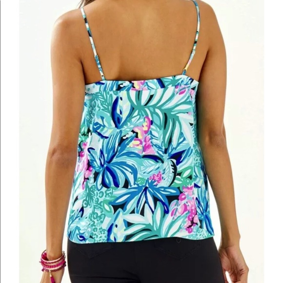 Lilly Pulitzer NWT Margaery Easy Fit Cami Top Hype It Up Maldives Size XXS - Picture 3 of 5